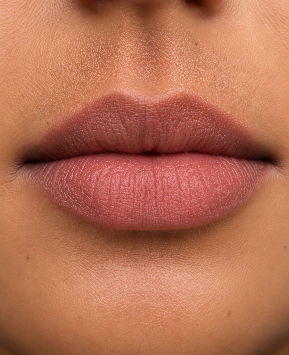 Before: Lips before and after one swipe of Damn Juicy Lip Oil